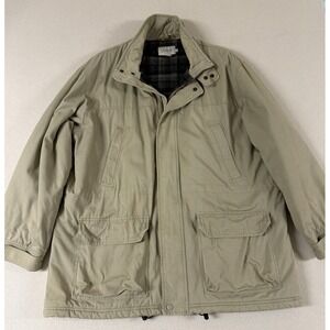 Vtg J Crew Heritage Barn Jacket Chore Wool Lined Tan Size 2XL  Just Dry Cleaned‎
